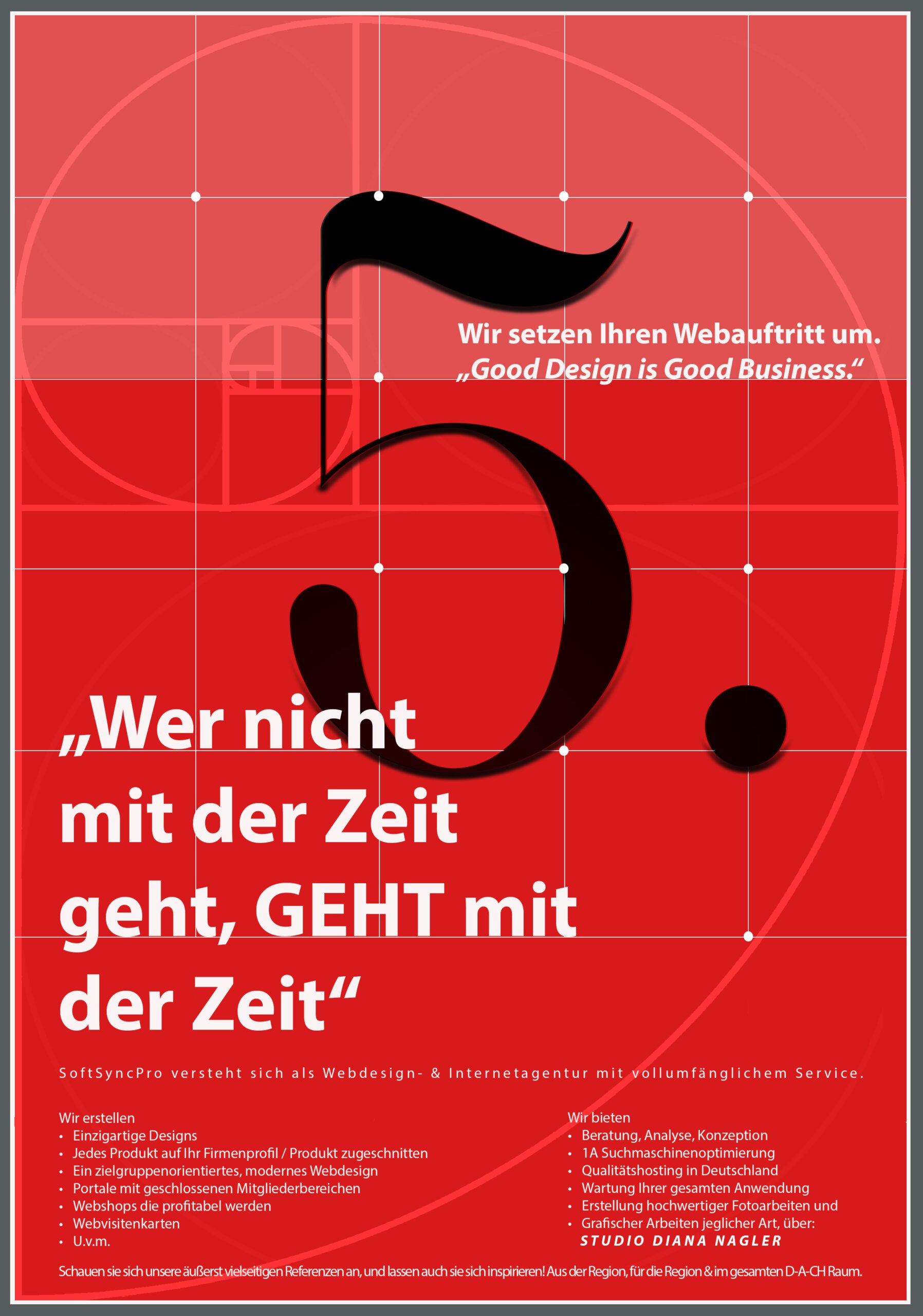 Poster Anzeige Design Grafik Kunst